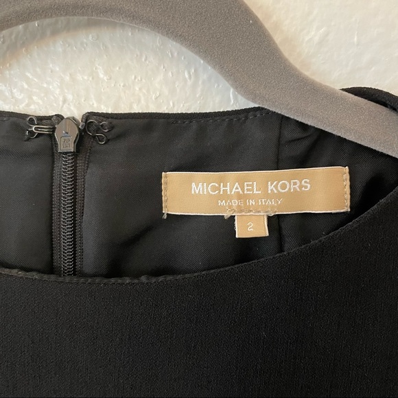 NWOT 💫 Michael Kors Collection Black LBD Sheath Dress | Made in Italy | Size 2 - Picture 11 of 13